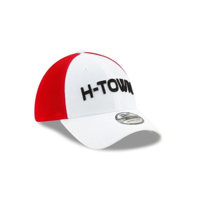 White Houston Rockets Hat - New Era NBA 2019 NBA Authentics City Series 39THIRTY Stretch Fit Caps USA5304619